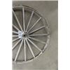 Image 3 : Antique Wooden Spoked Wagon Wheel 38" Diameter