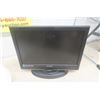 Image 3 : 2 Glass Light Fixtures - 15" Wide + Sylvania Computer / TV Monitor 19"