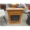 Image 1 : Oak Mantle Electric Heater Fireplace Style