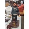 Image 2 : Ships Captain Figural Clock 26" Tall - Has Damage, 