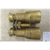 Image 2 : Vintage Brass Binoculars with Modern Case - No Markings