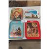 Image 1 : 4 Vintage Coca-Cola Metal Serving Trays - Menu Girl Tray is French