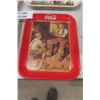 Image 5 : 4 Vintage Coca-Cola Metal Serving Trays - Menu Girl Tray is French