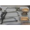 Image 2 : Assorted Hand Tools ; Hack Saws, Tape Measure, Squares,