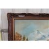 Image 2 : Large Bbehind The Sofa Framed Oil on Canvas 31" x 43" 