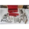 Image 1 : Tool Box with Assorted Punches + Chisels + Pry Bars