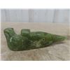 Image 2 : Vintage Inuit Green Soapstone Carving of a Seal - Has Inuit
