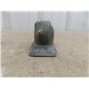 Image 8 : Vintage Inuit Green Soapstone Carving of a Seal - Has Inuit