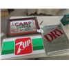 Image 1 : 2 Advertising Mirrors ; Molson Beer + Camp Coffee & 7Up 