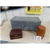 Image 1 : Antique Small Carpenters / Blanket Box 10" x 11" x 25" & 2