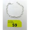 Image 1 : .925 Sterling Silver Chain Bracelet 