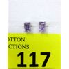 Image 1 : New Purple Amethyst Sterling Silver Stud Earrings