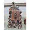 Image 2 : Carved Wood Asian Warrior God Statue