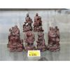 Image 1 : 8 Carved Wood Asian Statuettes