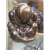 Image 2 : 2 Carved Wood Weeping Buddha Statues