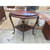 Image 1 : Oval Walnut Accent Table - 20" x 29" x 30" tall