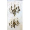 Image 1 : Pair of Candelabra Wall Sconces - Hardwire