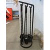 Image 2 : Wrought Iron Fireplace Tool Set & Wall Light