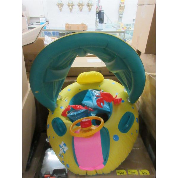 4 New 3 Pcs. Toddler Swim Ring & Arm Float Sets