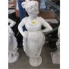 Image 1 : 4 Foot Tall Concrete Garden Statue - 22" wide