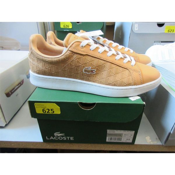 Men's New Lacoste Tan Leather Carnaby Pro Shoes