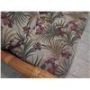 Image 3 : Woven Loveseat w/ Tropical Print Cushions 58"x38"x34"