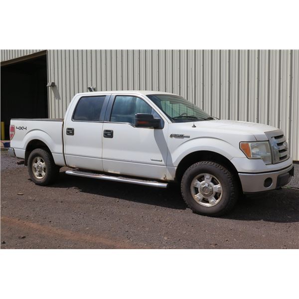 2011 Ford F150 XLT Pickup Truck, 4X4, Lic. 113KBP, 90287 Miles, Starts & Runs - See Video