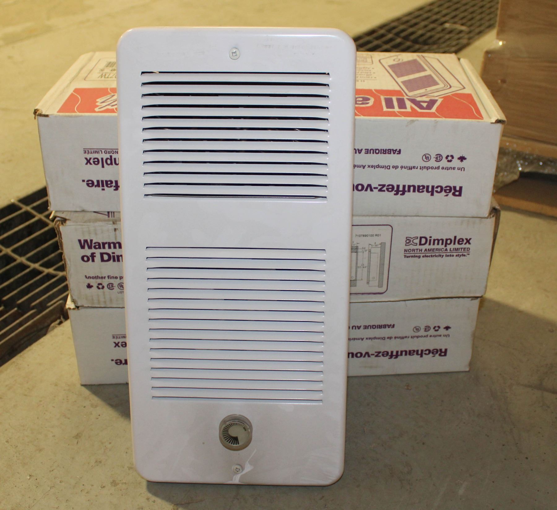 LOT OF 4 DIMPLEX WALL INSERT FAN HEATERS