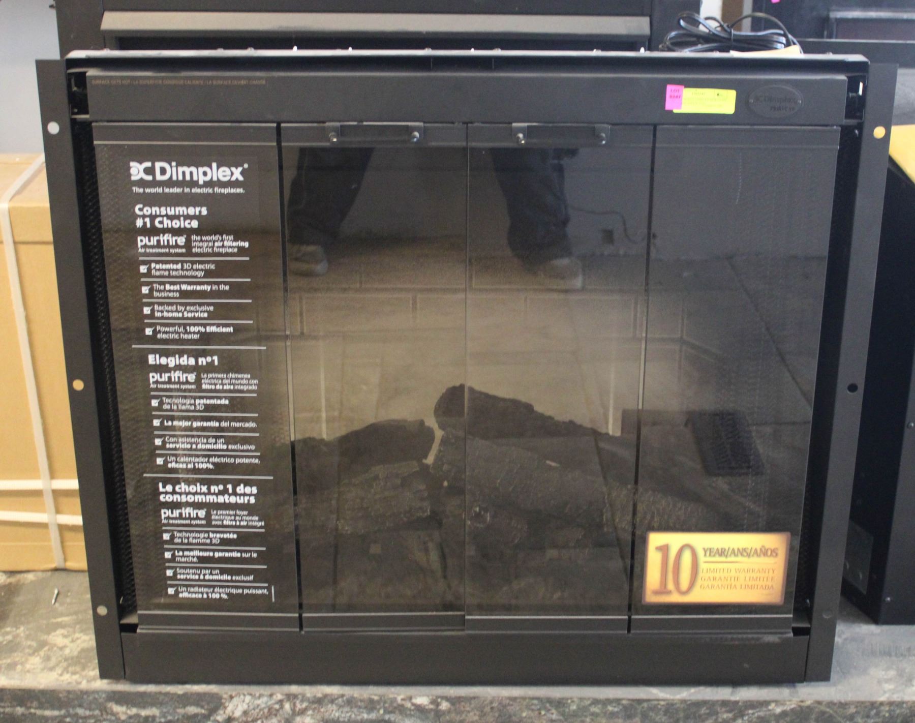 FLOOR MODEL DIMPLEX MULTIFIRE ELECTRIC FIREPLACE