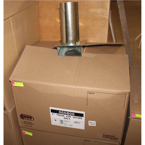 LOT OF SIXTEEN 4" FRESH AIR INTAKE VALVES
