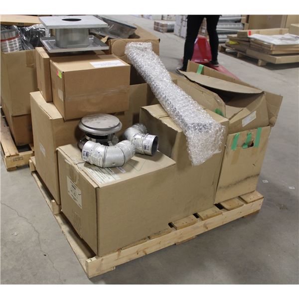 PALLET OF PARTS INCLUDES THROUGH ROOF KIT ADAPTOR