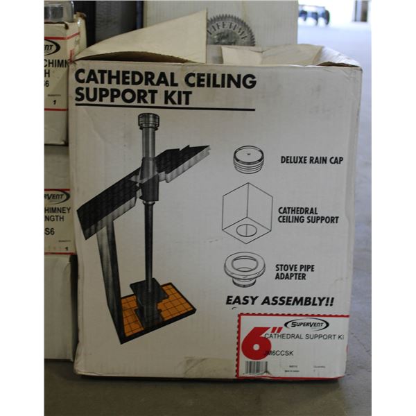 6" DIAMETER CATHERDRAL CEILING SUPPORT KIT