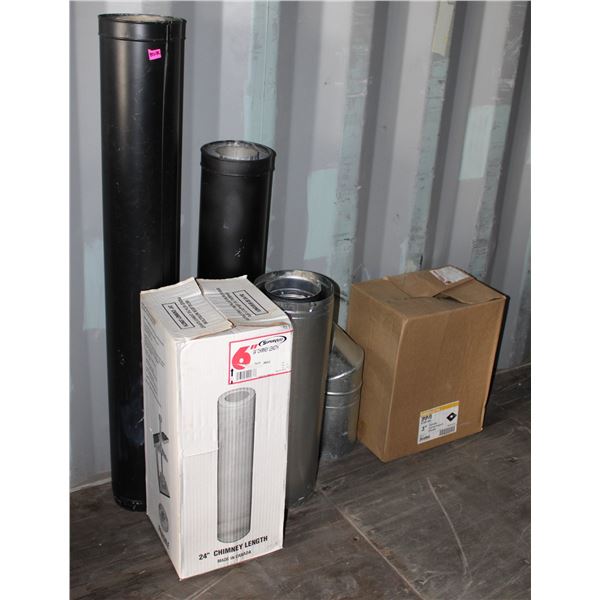 LOT OF LOOSE CHIMNEY PARTS