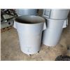 Image 2 : Qty 13 Large Gray Garbage Bins (Some with Wheels)