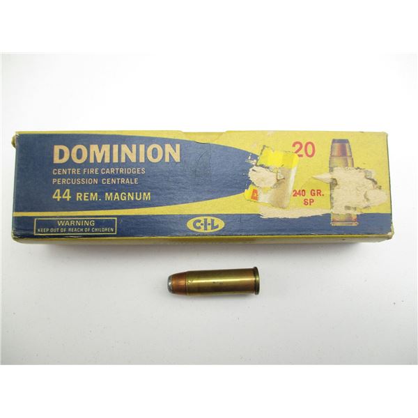 COLLECTIBLE CIL DOMINION .44 REM MAG
