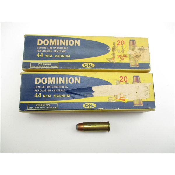 COLLECTIBLE CIL DOMINION .44 REM MAG