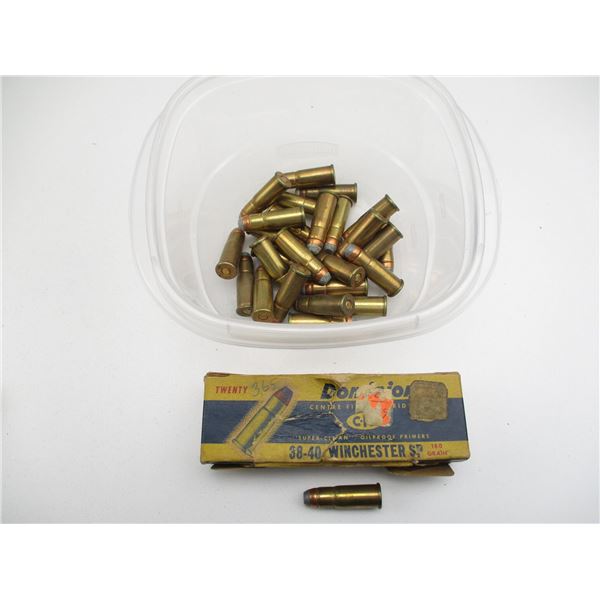 COLLECTIBLE DOMINION .38-40 WIN AMMO