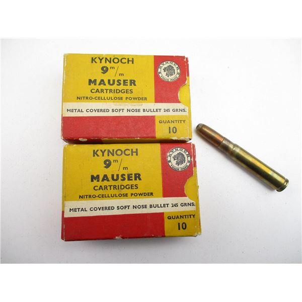 COLLECTIBLE KYNOCH 9MM MAUSER AMMO