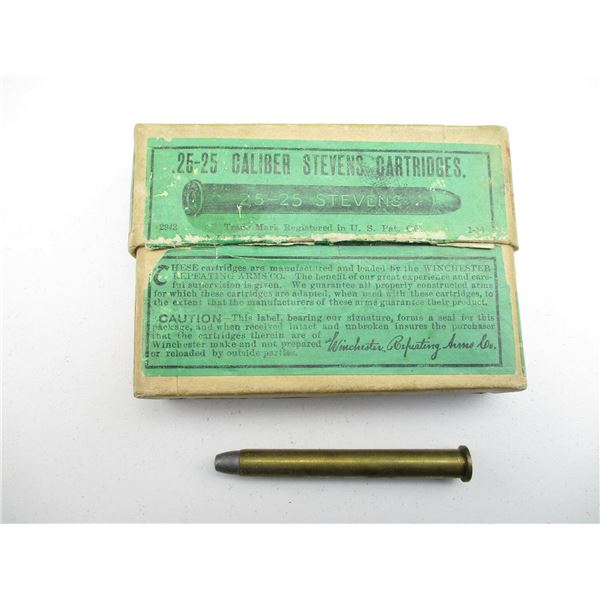 COLLECTIBLE .25-.25 STEVENS AMMO