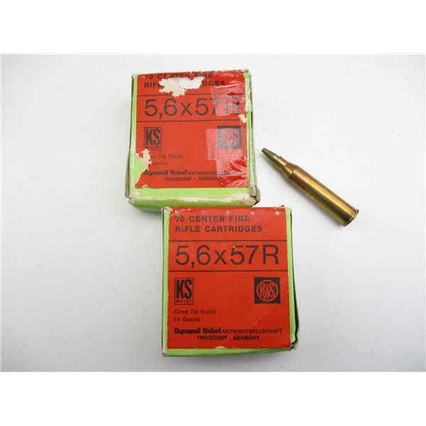 COLLECTIBLE RWS 5.6X57MM AMMO