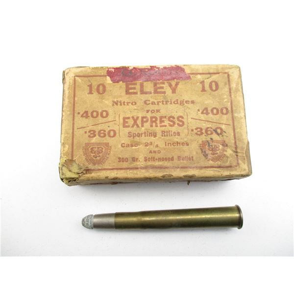 COLLECTIBLE ELEY .400/.360 AMMO