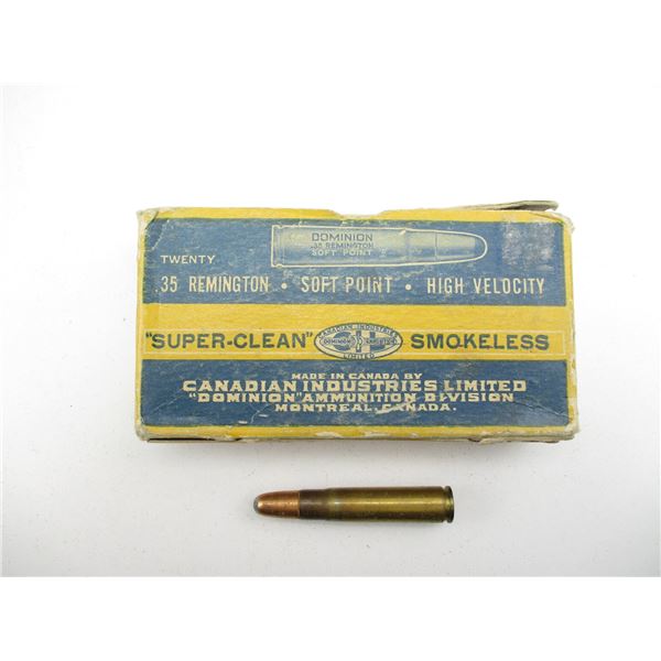 COLLECTIBLE DOMINION .35 REM AMMO