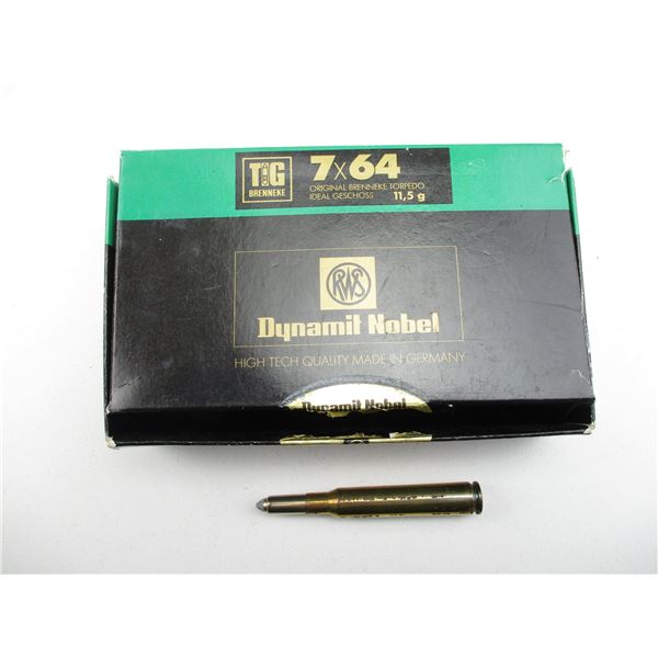 RWS DYNAMIT NOBEL 7X64 BRENNEKE AMMO