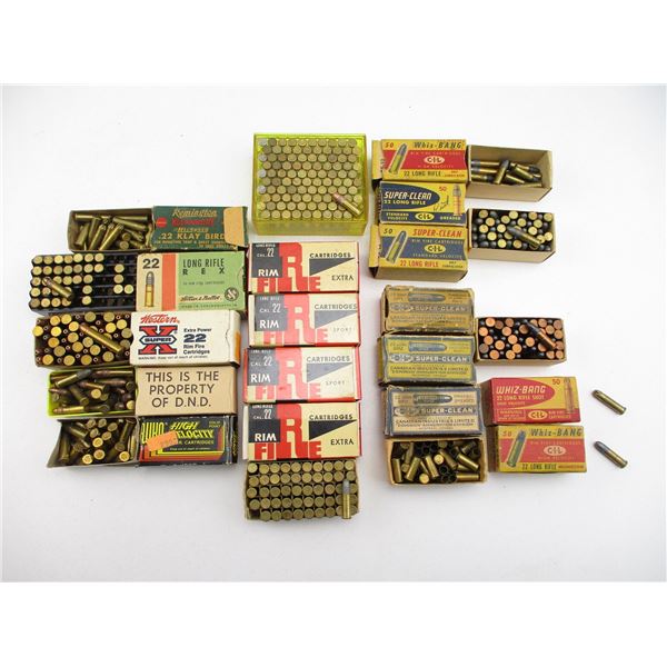 ASSORTED .22 LONG RIFLE AMMO