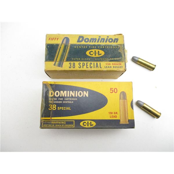CIL DOMINION .38 SPECIAL AMMO