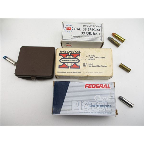 ASSORTED .38 SPECIAL AMMO