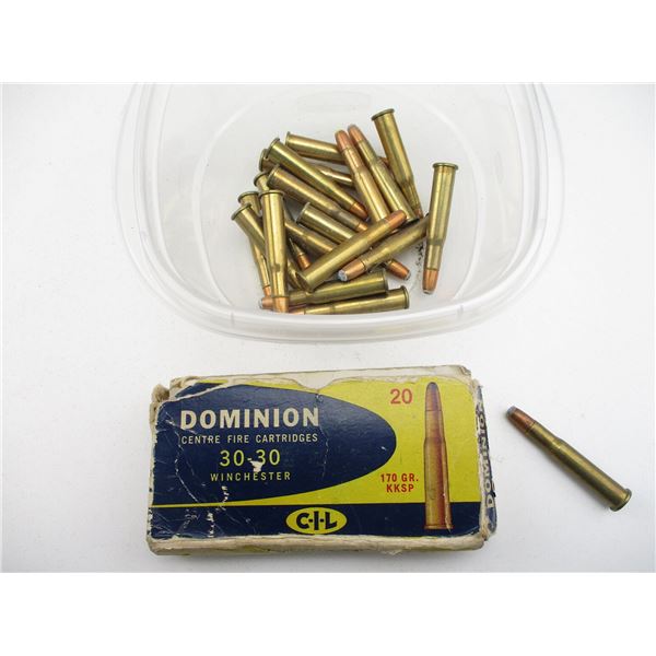 ASSORTED .30-.30 WINCHESTER AMMO