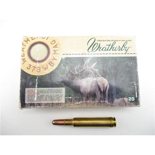 WEATHERBY .378 WBY MAGNUM AMMO