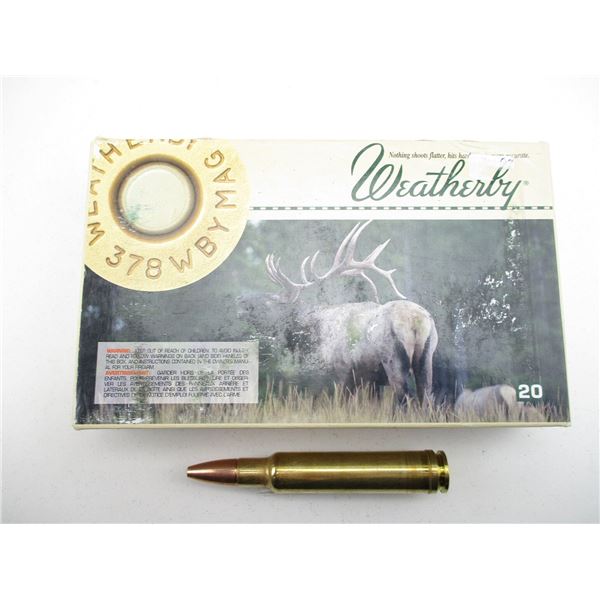 WEATHERBY .378 WBY MAGNUM AMMO