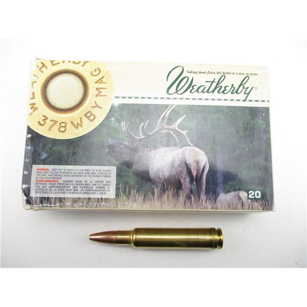 WEATHERBY .378 WBY MAGNUM AMMO